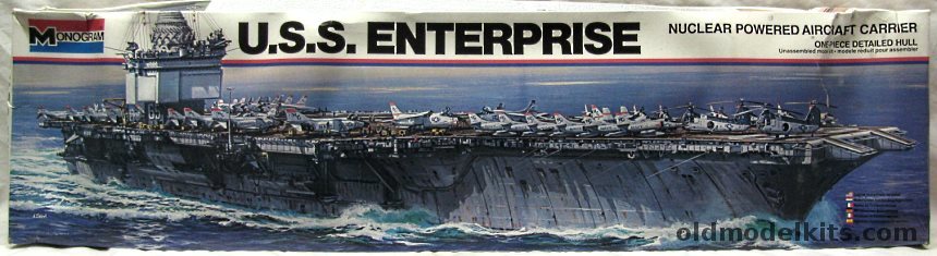 Monogram 1/400 USS Enterprise CVN65 Aircraft Carrier - ex-Aurora, 3700 plastic model kit